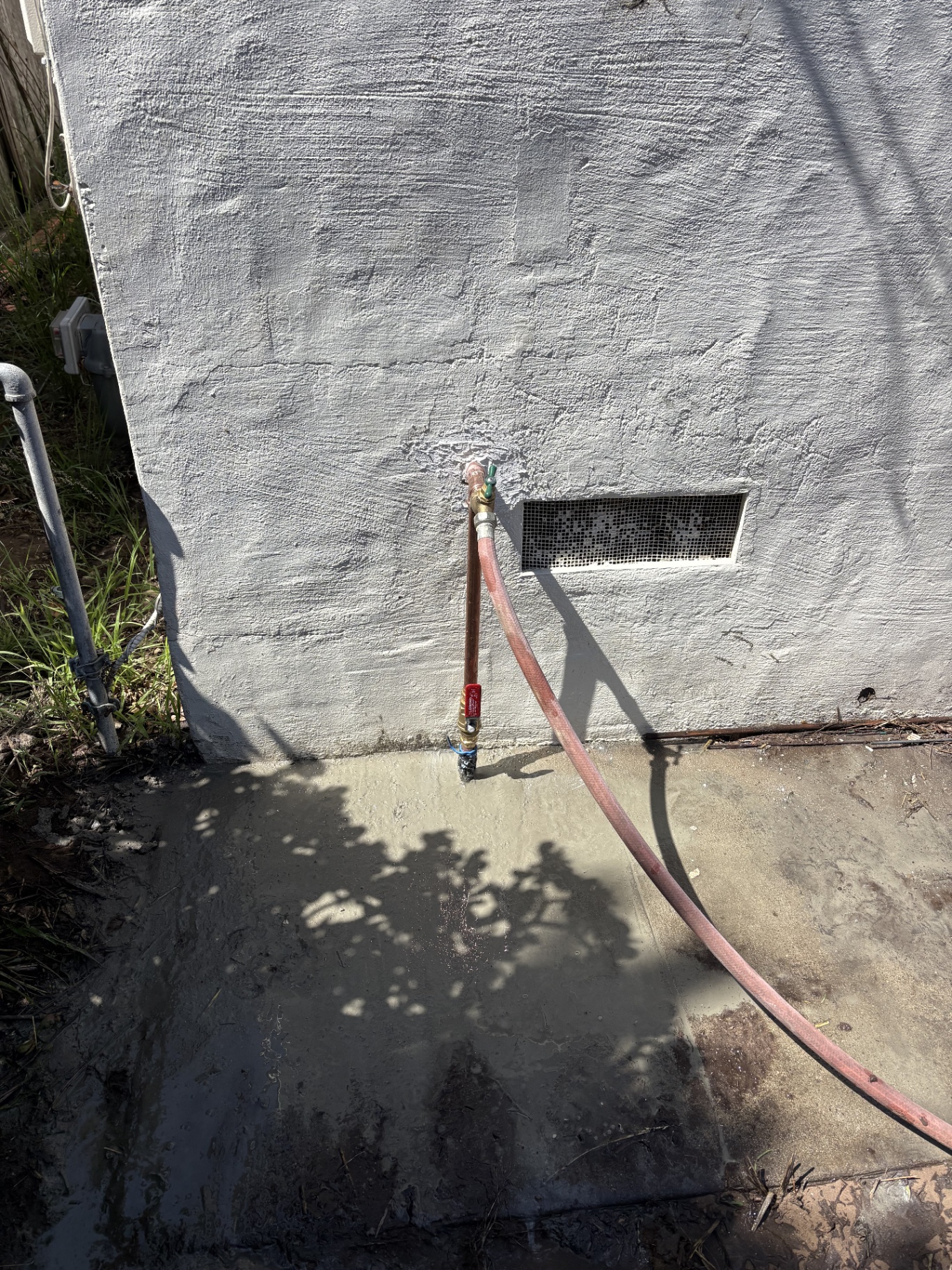 Exterior water line and hose bib replacement