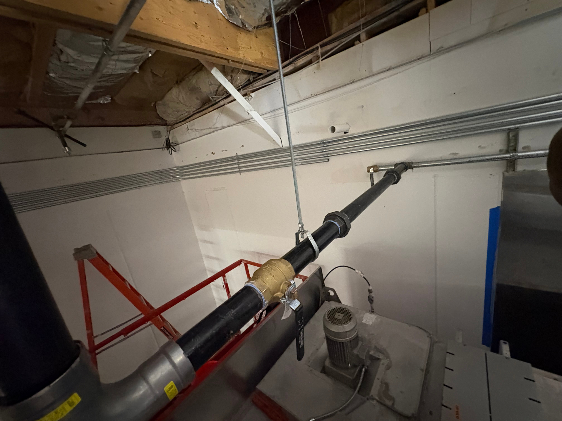 Commercial backflow preventer and main water line install
