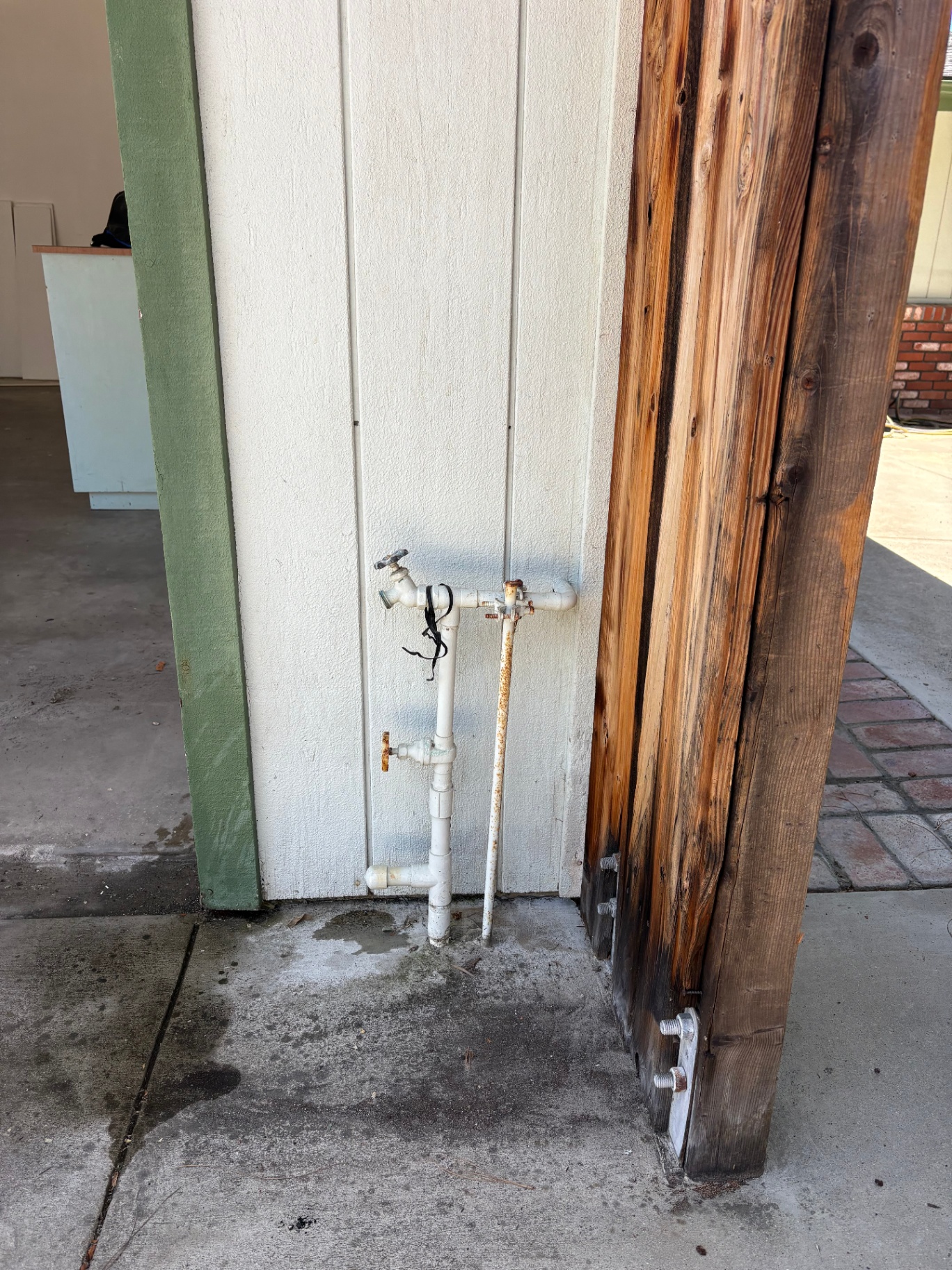 New outdoor faucet and hose bib supply lines